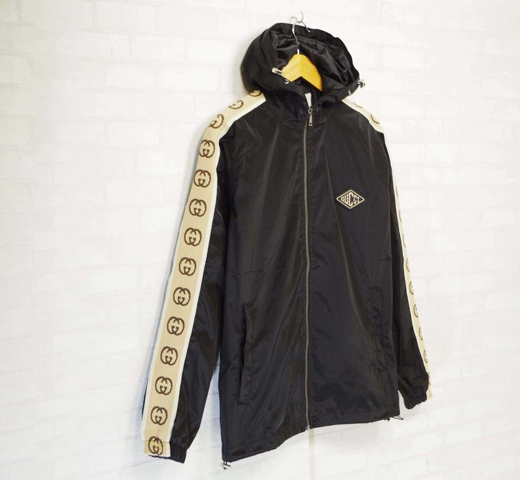 ТОП: GUCCI - Мъжко Шушляково Яке тип Ветровка