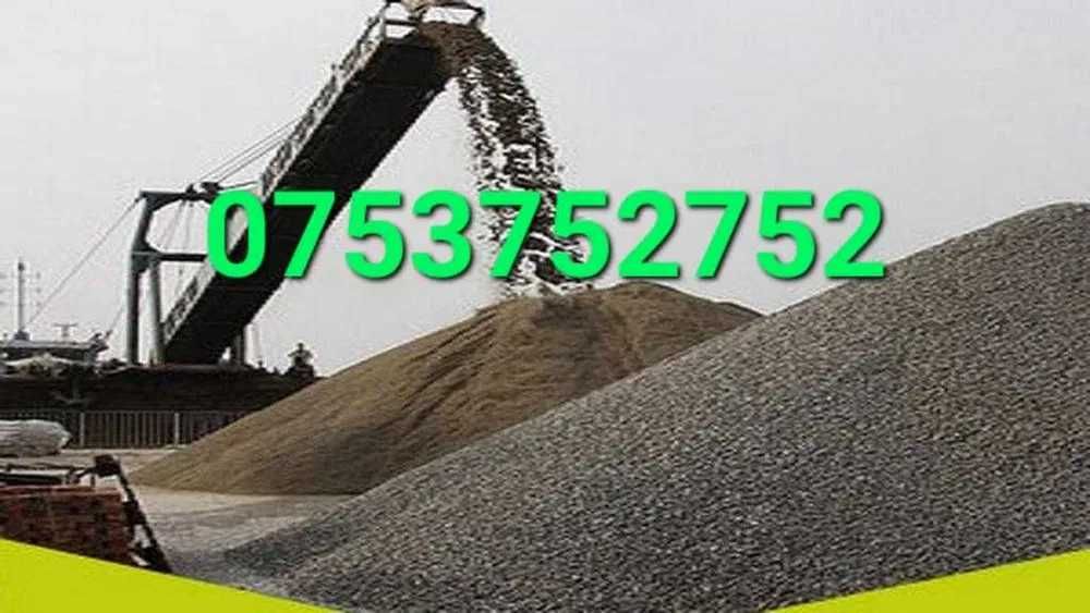 Nisip, balast, sort, pamant, refuz ciur, piatra concasata