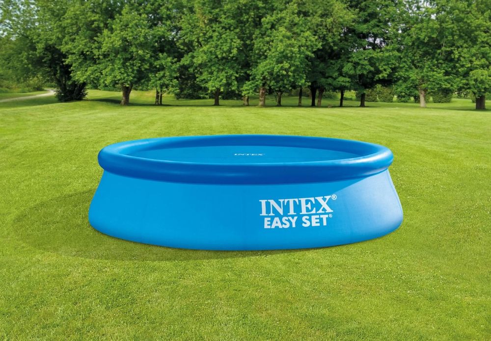 Соларно покривало INTEX, диаметър 366 см, PVC, защита от замърсявания,