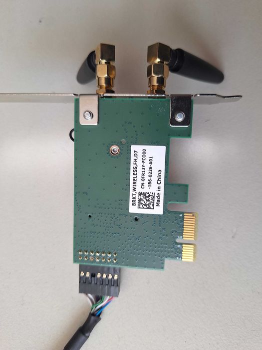 Dell PCI-E Wireless 0FR13Y, DW1810, 2 x antenna