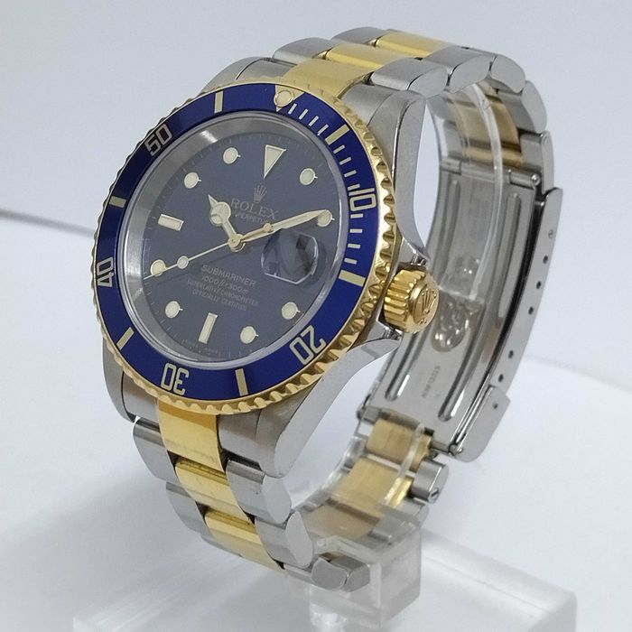 ROLEX Oyster Submariner Date 16613LB - Blue, Gold&Steel