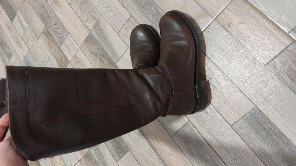 Cizme piele maro dama