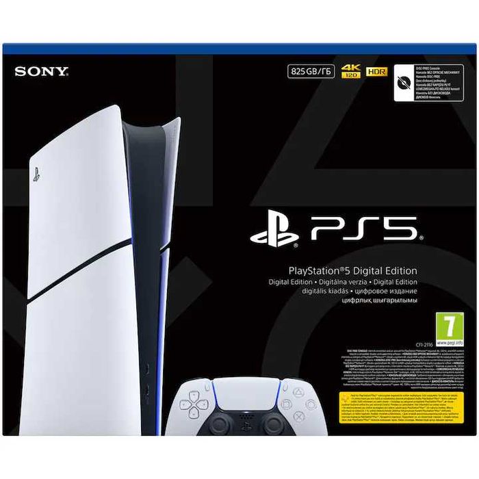 Sigilat Consola PlayStation 5 Digital Edition (PS5) Slim, 825GB SSD, E-Chassis