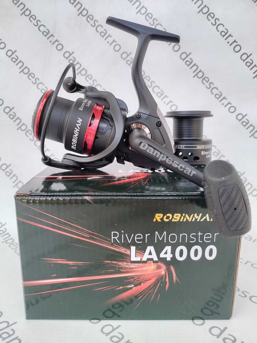 SET 2 Mulinete Feeder ROBINHAN RIVER MONSTER LA4000 tambur Long Cast