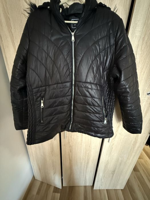 Дебело макси черно яке