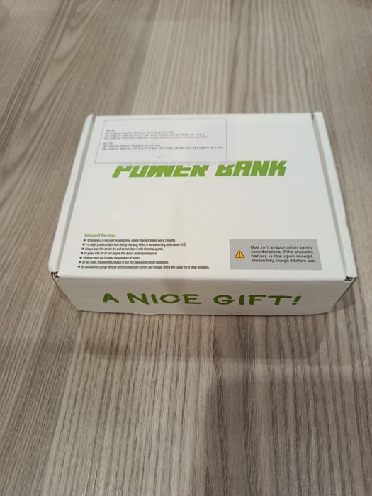 Мини външна батерия (Power Bank) 5000mAh – USB-C / Бяла