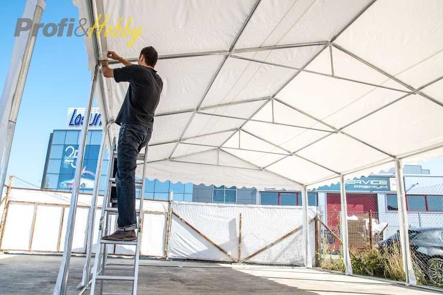 Шатра 5х12 м 2.60 м страници 100% водоустойчив PVC