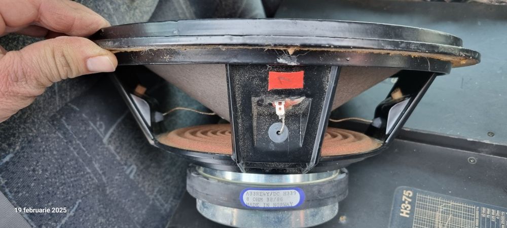 Difuzor subwoofer 12" Kicker SoloBaric s12L7, Seas 33cm,dubla bobina