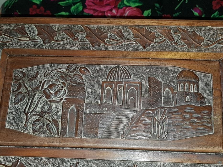 Уникальный Антикварный Ларец до 1917 года с видом Архитектуры Самаркан