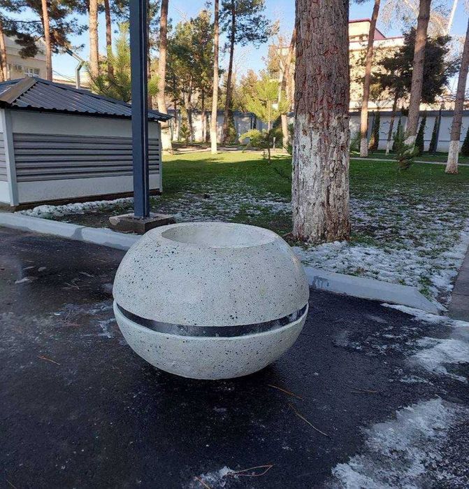 Gul tuvak, beton guldonlar / гул тувак, бетон гулдoн, урна, cкамейкa