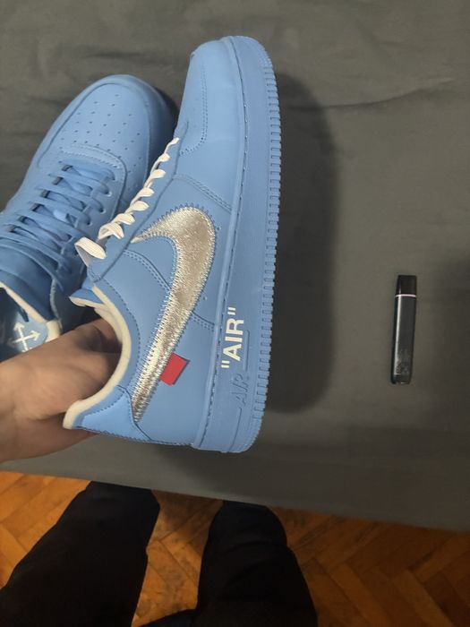 Nike air force 1 off white university blue