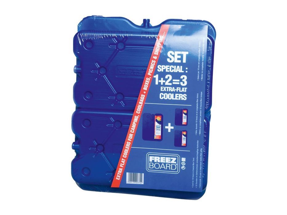 Set 3 elemente de racire ConnaBride pentru lada frigorifica si geanta termoizolanta, extra-plate, 1x800 g + 2x400 g, mentin temperatura pana la 10 ore