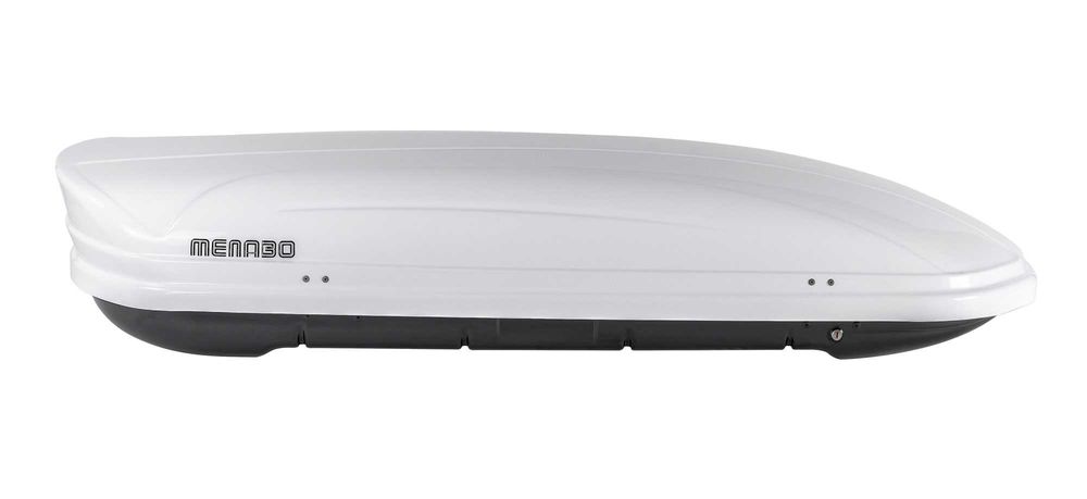 Автобокс багажник MENABO Mania 460л бял кутия за автомобил 195/79/36см