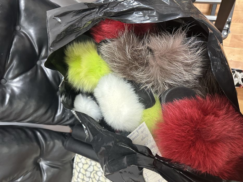 Чехли с естествен пух, различни цветове, НА ЕДРО