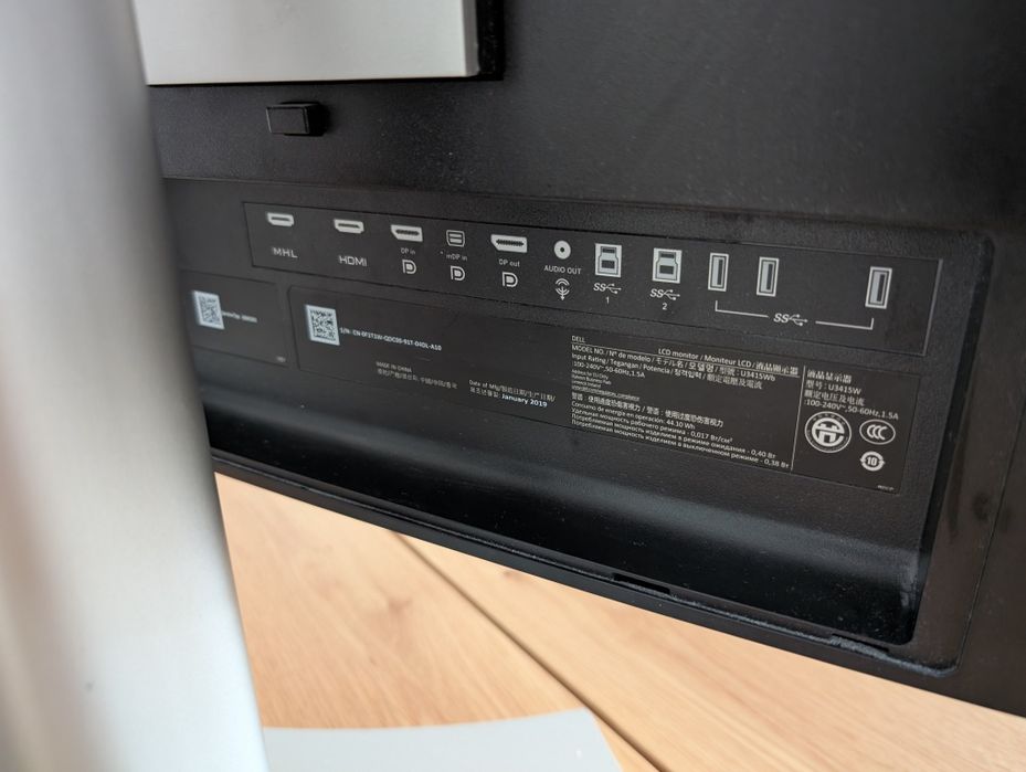 Monitor Dell ultrawide U3415w