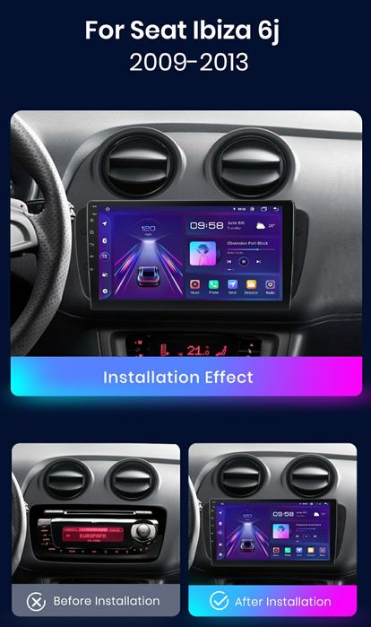 Navigatie Android dedicata SEAT Ibiza 6J (2009-2013)