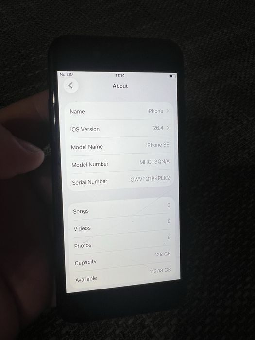 iPhone SE 2020 128 GB baterie 84% totul original