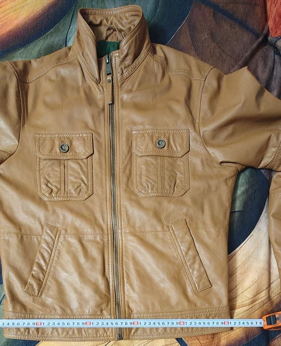 Geacă piele naturală Esprit, măsura M, nouă