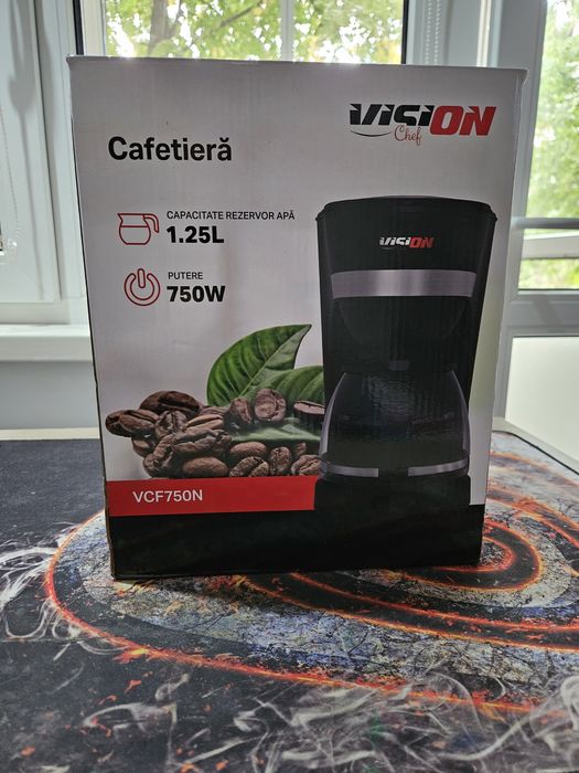 Cafetieră Vision Chef VCF750N – 750W, 1.25L