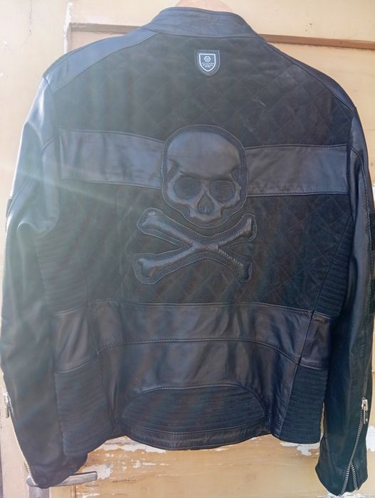 Яке от естествена телешка кожа