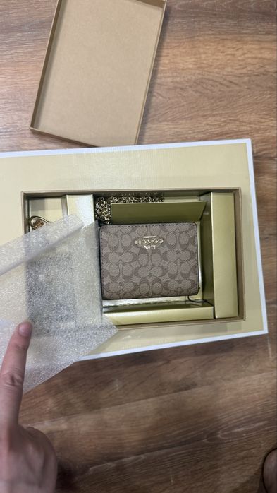 Coach мини кошелек оригинал новый