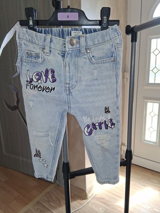 Blugi fetita 86 dar merg de la 74