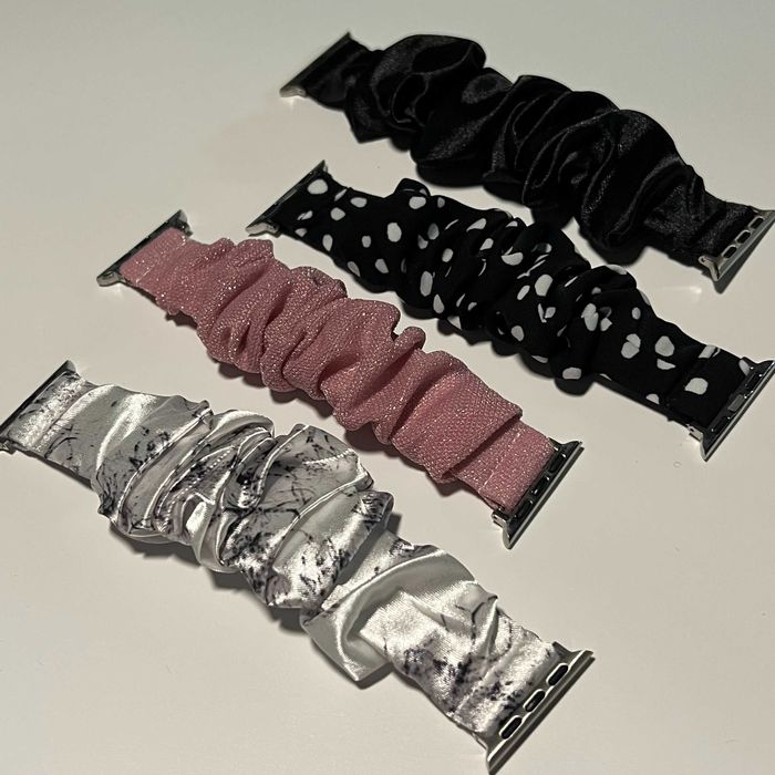 Каишки Scrunchie / Hair Band за Apple Watch ULTRA/SE/11/10/9/8/7/6/5/4