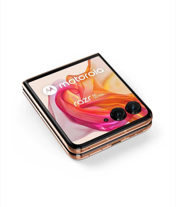Motorola Razr 50 ultra, Dual SIM, 12GB RAM, 512GB, 5G, Peach Fuzz