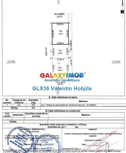 Vanzare teren  cu PUZ  571 mp Baneasa Greenfield Teisani