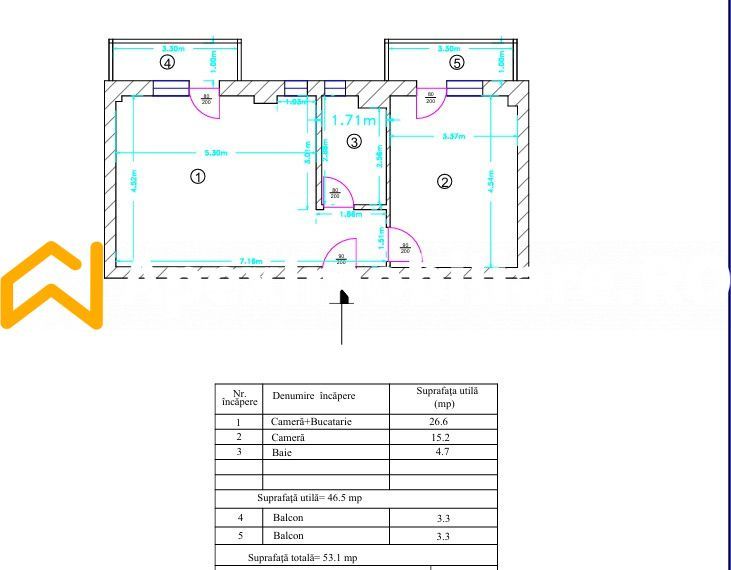 Apartament 2 camere de vanzare Theodor Pallady Bucuresti | ApexImobili