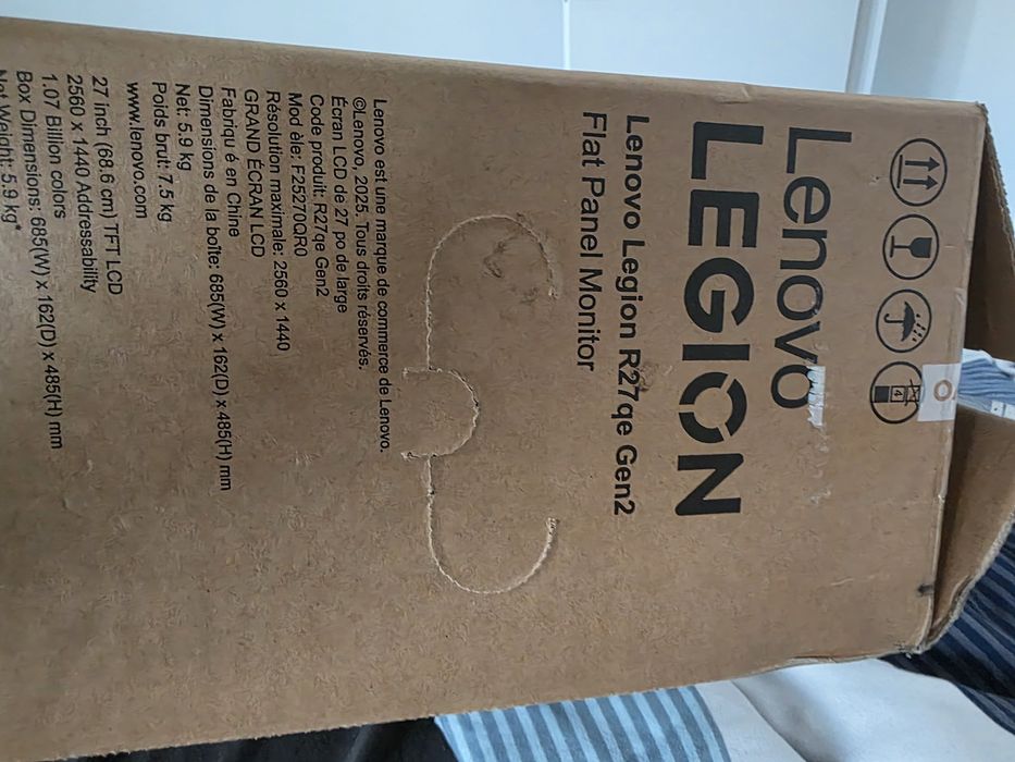 Monitor gaming Lenovo 27 inch 2k