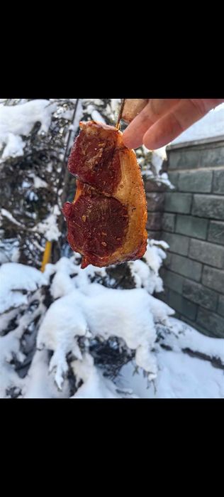 Копчёный курдюк халяль.