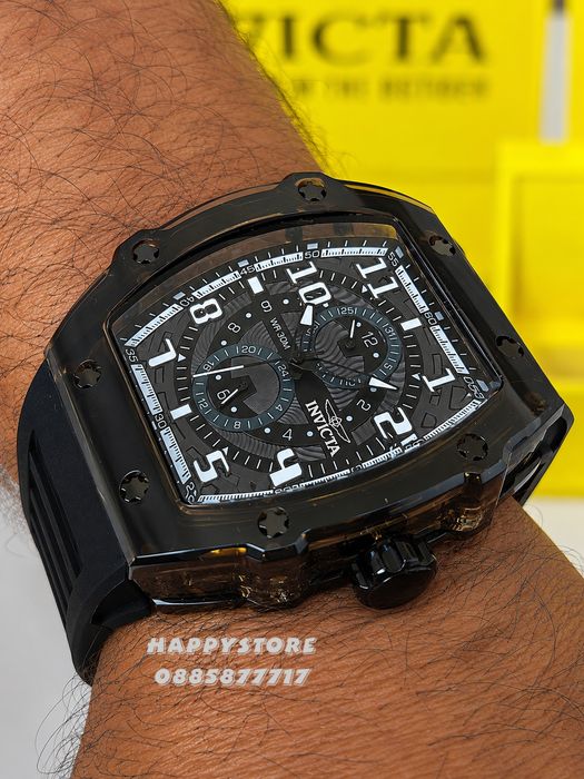 INVICTA Cyclone Black 49 mm, Инвикта нов мъжки часовник