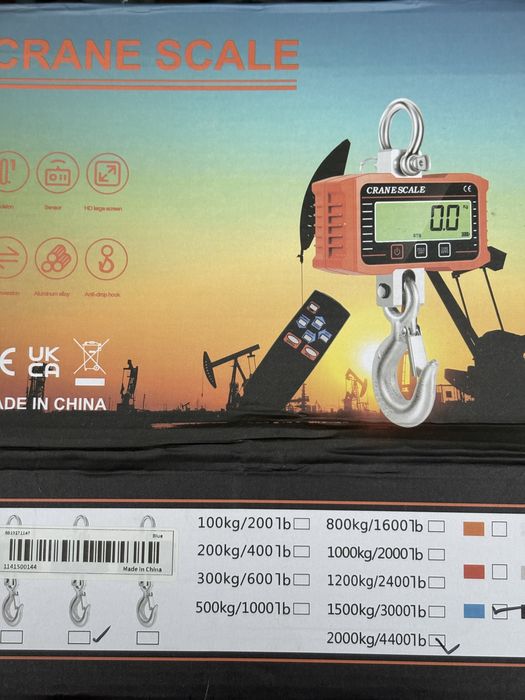 Cantar electronic pentru macara 2000 kg cu telecomanda