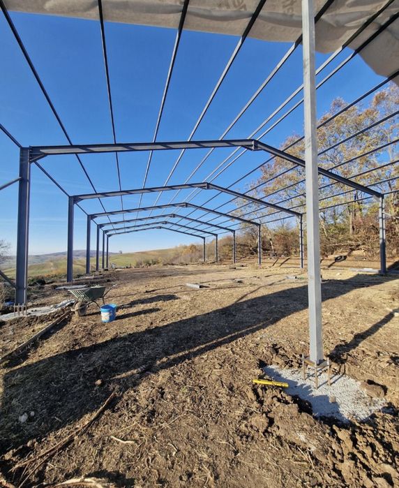 Structura din europrofile ipe hala metalica