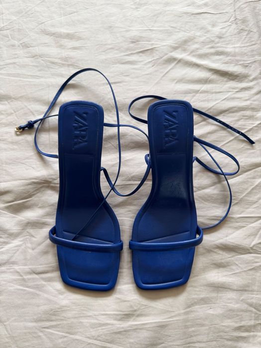 Сини Сандали Зара с Каишки