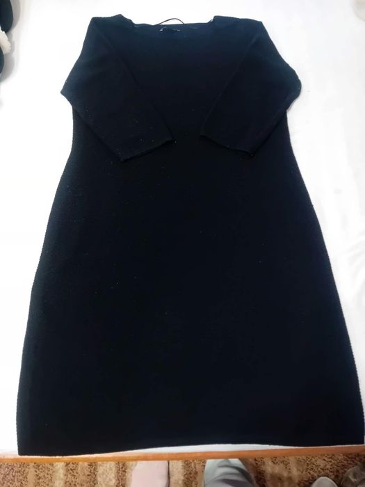 Rochie de toamna neagra marime 46