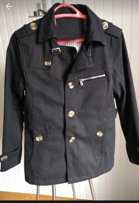 Haină primăvară culoare neagră - MODEL