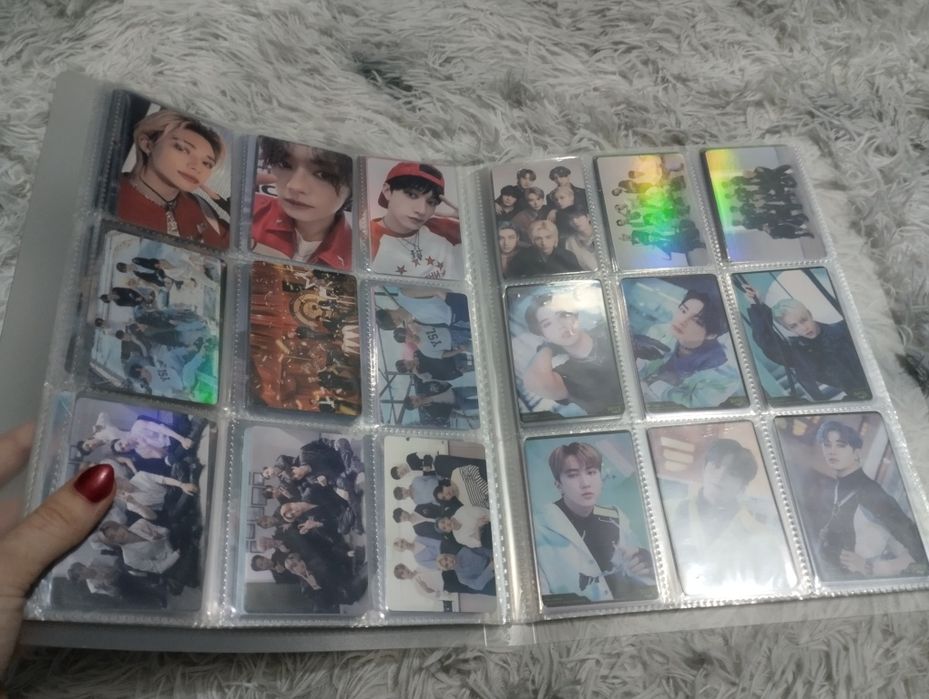Альбом K-pop с картами и протекторами