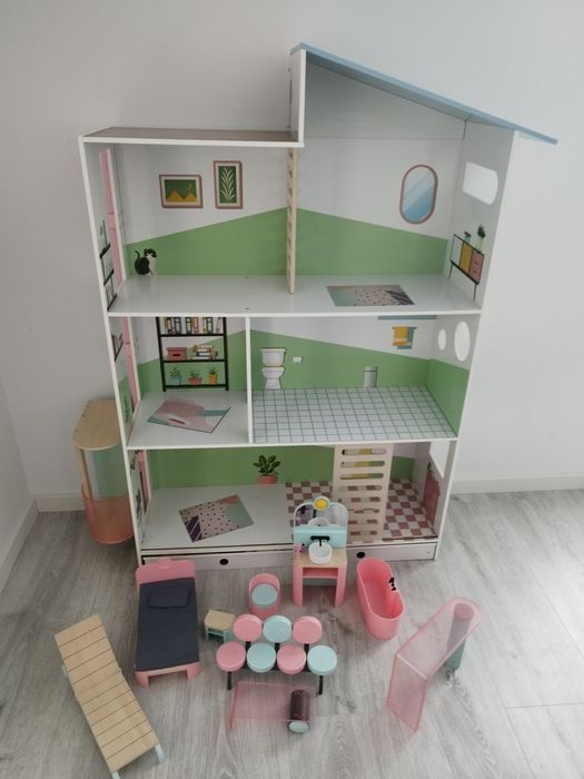 Casa de papusi din lemn XXL