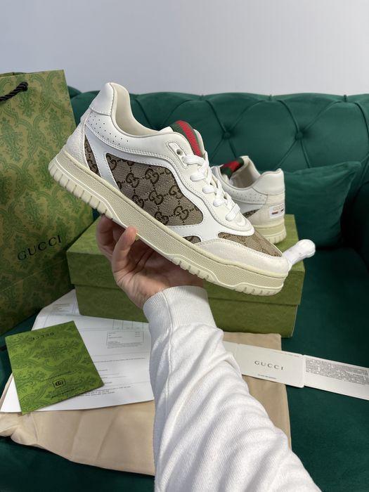 Adidasi Gucci piele naturala Full Box colectie noua