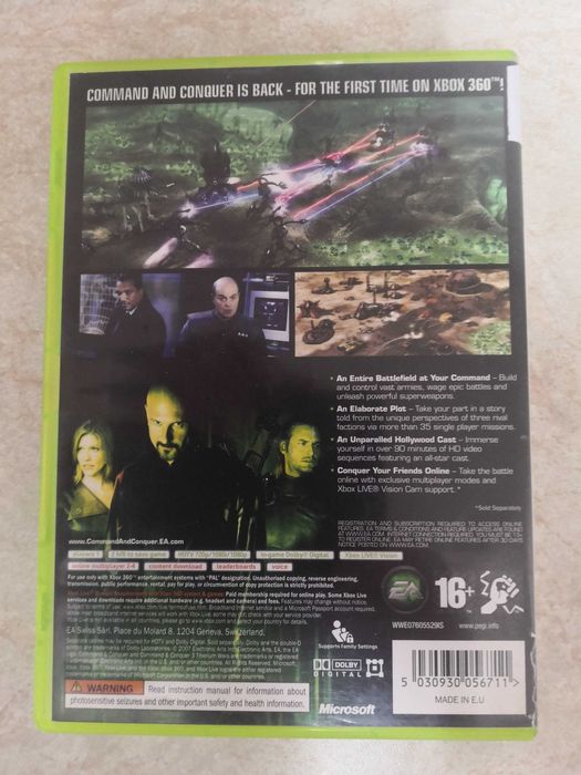 Joc pentru xbox 360,Comand &Conquer 3 Tiberium Wars,