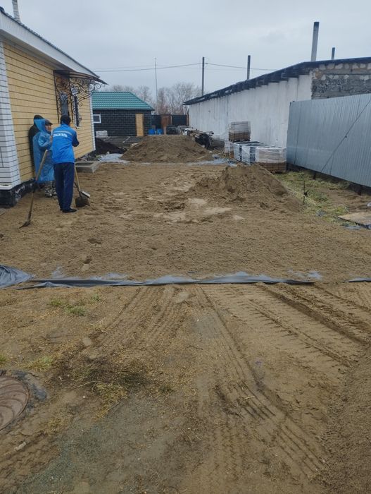 Укладка брусчатки и тротуарной плитки