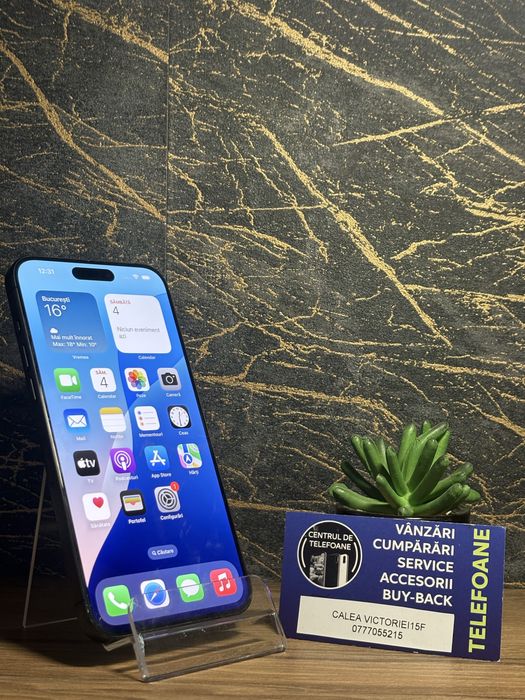 Iphone 15 Pro Max/256GB/Garantie 2 ani Centrul de Telefoane/rate