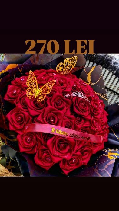 Buchete de flori / satin / sapun/ cadouri / trandafiri
