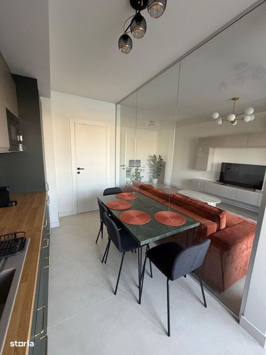 2 camere mobilat / prima inchiriere/ bucurestii noi / metrou 5 min