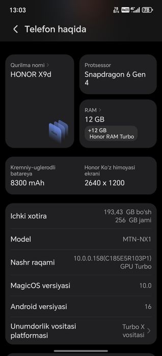 Honor 9 Xd 12/256 gb