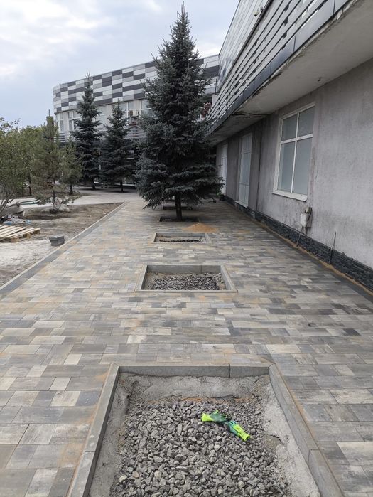 Укладка брусчатки