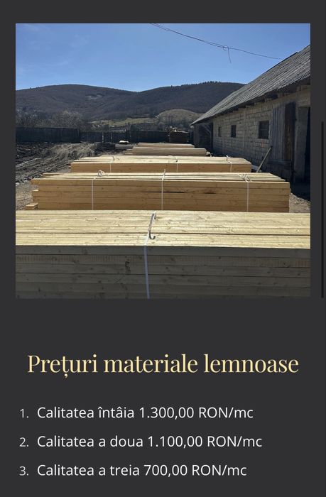 Vând cherestea și lemn pentru construcții!