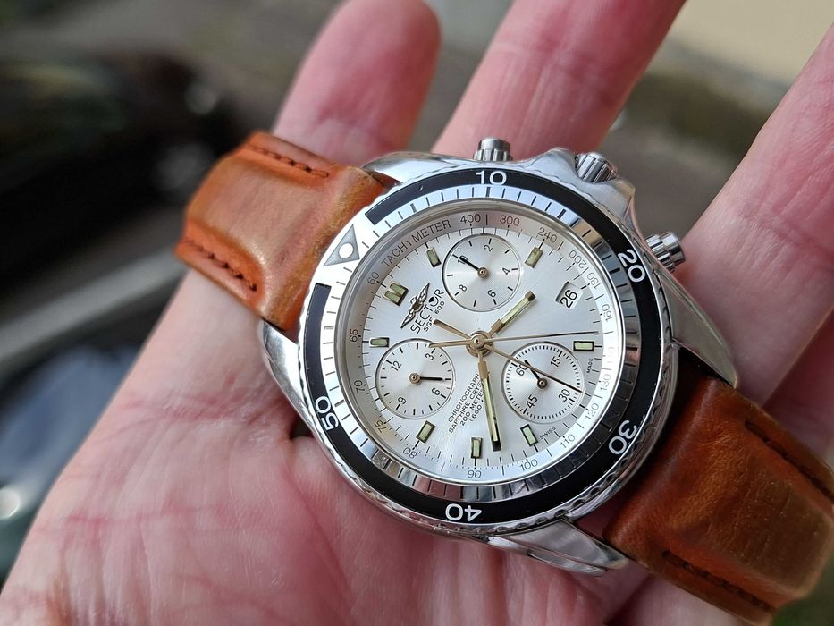 Ceas Sector No Limits SGE600 Cronograf Safir Swiss 27 Jewels